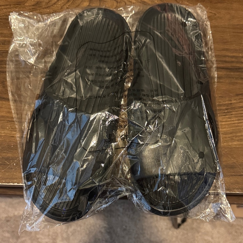 Black Slide Sandals